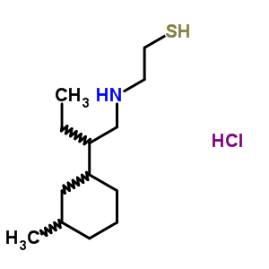 38920-62-6  2-{[2-(3-methylcyclohexyl)butyl]amino}ethanethiol hydrochloride (1:1)
