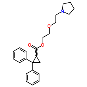 39123-13-2  2-[2-(pyrrolidin-1-yl)ethoxy]ethyl 2,2-diphenylcyclopropanecarboxylate