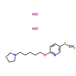 41287-96-1  5-(methylsulfanyl)-2-{[5-(1,3-thiazolidin-3-yl)pentyl]oxy}pyridine dihydrochloride