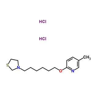 41288-00-0  5-methyl-2-{[6-(1,3-thiazolidin-3-yl)hexyl]oxy}pyridine dihydrochloride