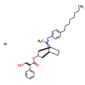 4739-93-9  3-[(3-hydroxy-2-phenylpropanoyl)oxy]-8-methyl-8-(4-octylbenzyl)-8-azoniabicyclo[3.2.1]octane bromide