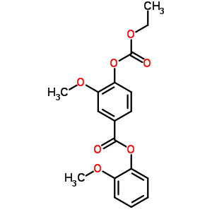 7252-41-7  2-methoxyphenyl 4-[(ethoxycarbonyl)oxy]-3-methoxybenzoate