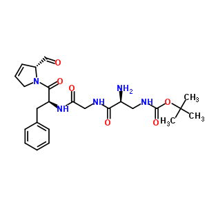 77100-18-6  tert-butyl [(2S)-2-amino-3-{[2-({(2S)-1-[(2R)-2-formyl-2,5-dihydro-1H-pyrrol-1-yl]-1-oxo-3-phenylpropan-2-yl}amino)-2-oxoethyl]amino}-3-oxopropyl]carbamate