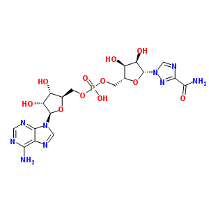 80948-57-8  [(2R,3S,4R,5R)-5-(6-aminopurin-9-yl)-3,4-dihydroxy-tetrahydrofuran-2-yl]methyl [(2R,3S,4R,5R)-5-(3-carbamoyl-1,2,4-triazol-1-yl)-3,4-dihydroxy-tetrahydrofuran-2-yl]methyl hydrogen phosphate