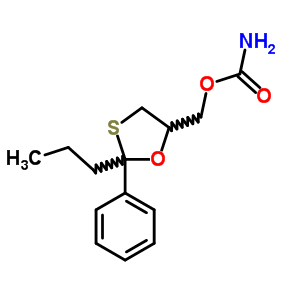 24606-92-6  (2-phenyl-2-propyl-1,3-oxathiolan-5-yl)methyl carbamate