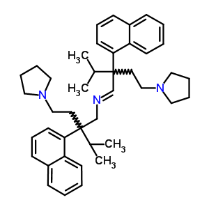 33310-55-3  3-methyl-N-{(1E)-3-methyl-2-(naphthalen-1-yl)-2-[2-(pyrrolidin-1-yl)ethyl]butylidene}-2-(naphthalen-1-yl)-2-[2-(pyrrolidin-1-yl)ethyl]butan-1-amine