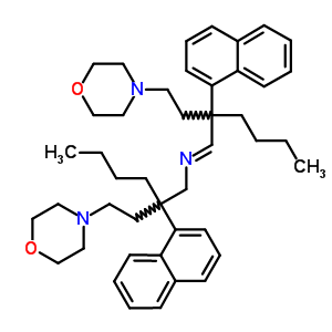 33310-67-7  2-[2-(morpholin-4-yl)ethyl]-N-[(1E)-2-[2-(morpholin-4-yl)ethyl]-2-(naphthalen-1-yl)hexylidene]-2-(naphthalen-1-yl)hexan-1-amine