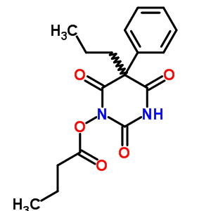 33837-11-5  1-(butanoyloxy)-5-phenyl-5-propylpyrimidine-2,4,6(1H,3H,5H)-trione