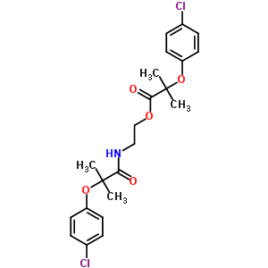 34789-83-8  2-{[2-(4-chlorophenoxy)-2-methylpropanoyl]amino}ethyl 2-(4-chlorophenoxy)-2-methylpropanoate