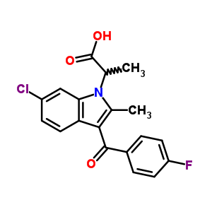 35811-64-4  2-[6-chloro-3-(4-fluorobenzoyl)-2-methyl-1H-indol-1-yl]propanoic acid