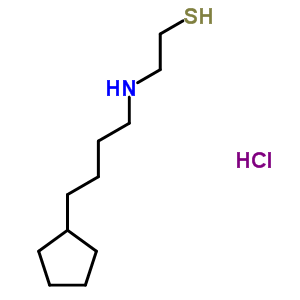 38920-56-8  2-[(4-cyclopentylbutyl)amino]ethanethiol hydrochloride (1:1)