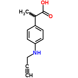 39718-90-6  2-[4-(prop-2-yn-1-ylamino)phenyl]propanoic acid