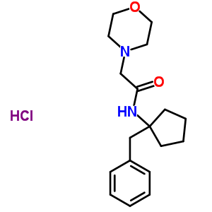 40399-92-6  N-(1-benzylcyclopentyl)-2-(morpholin-4-yl)acetamide hydrochloride (1:1)