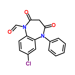 40406-62-0  7-chloro-2,4-dioxo-5-phenyl-2,3,4,5-tetrahydro-1H-1,5-benzodiazepine-1-carbaldehyde