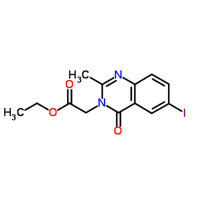 40889-49-4  ethyl (6-iodo-2-methyl-4-oxoquinazolin-3(4H)-yl)acetate