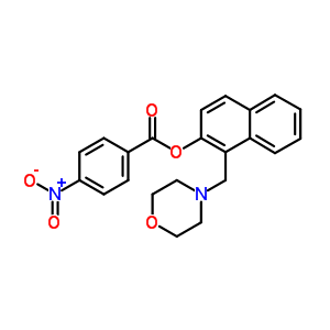 5398-98-1  1-(morpholin-4-ylmethyl)naphthalen-2-yl 4-nitrobenzoate