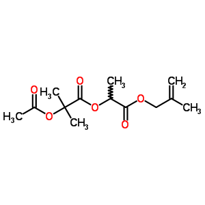 5420-70-2  1-[(2-methylprop-2-en-1-yl)oxy]-1-oxopropan-2-yl 2-(acetyloxy)-2-methylpropanoate