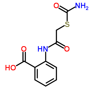 5429-02-7  2-{[(carbamoylsulfanyl)acetyl]amino}benzoic acid