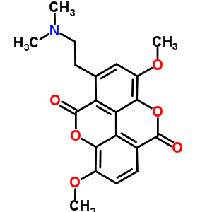 602-07-3;74578-01-1  1-[2-(dimetilamino)etil]-3,8-dimetoxicromono[5,4,3-cde]cromeno-5,10-diona