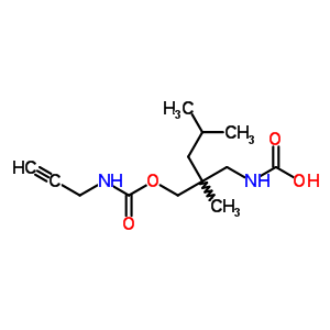 25385-11-9  (2,4-dimethyl-2-{[(prop-2-yn-1-ylcarbamoyl)oxy]methyl}pentyl)carbamic acid