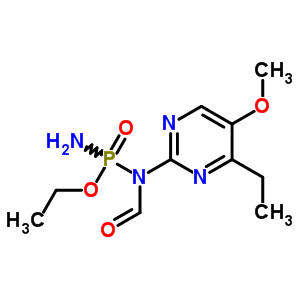 26594-06-9  ethyl N-(4-ethyl-5-methoxypyrimidin-2-yl)-N-formylphosphorodiamidate