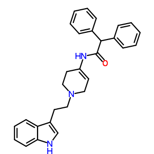 26844-10-0  N-{1-[2-(1H-indol-3-yl)ethyl]-1,2,3,6-tetrahydropyridin-4-yl}-2,2-diphenylacetamide