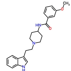 26844-20-2  N-{1-[2-(1H-indol-3-yl)ethyl]piperidin-4-yl}-3-methoxybenzamide