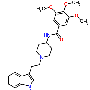 26844-22-4  N-{1-[2-(1H-indol-3-yl)ethyl]piperidin-4-yl}-3,4,5-trimethoxybenzamide