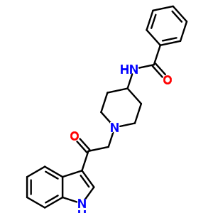 26844-47-3  N-{1-[2-(1H-indol-3-yl)-2-oxoethyl]piperidin-4-yl}benzamide