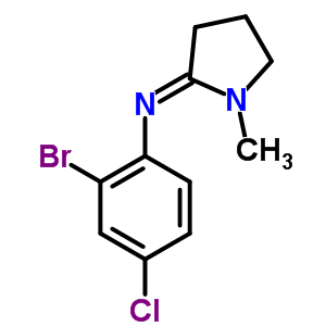 27033-89-2  2-bromo-4-chloro-N-[(2Z)-1-methylpyrrolidin-2-ylidene]aniline