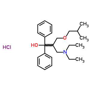 27674-48-2  3-(diethylamino)-2-[(2-methylpropoxy)methyl]-1,1-diphenylpropan-1-ol hydrochloride (1:1)