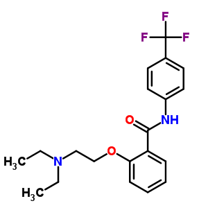 33089-92-8  2-[2-(diethylamino)ethoxy]-N-[4-(trifluoromethyl)phenyl]benzamide