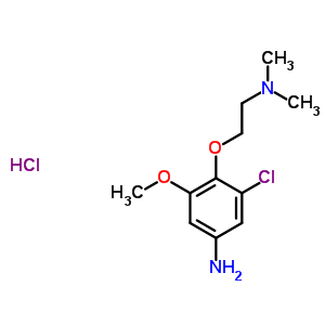 34535-95-0  3-chloro-4-[2-(dimethylamino)ethoxy]-5-methoxyaniline hydrochloride (1:1)