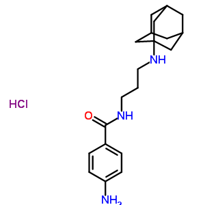 37533-60-1  4-amino-N-[3-(tricyclo[3.3.1.1~3,7~]dec-1-ylamino)propyl]benzamide hydrochloride (1:1)