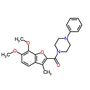 40713-20-0  (6,7-dimethoxy-3-methyl-1-benzofuran-2-yl)(4-phenylpiperazin-1-yl)methanone