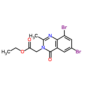40889-53-0  ethyl (6,8-dibromo-2-methyl-4-oxoquinazolin-3(4H)-yl)acetate