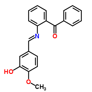 41242-39-1  (2-{[(E)-(3-hydroxy-4-methoxyphenyl)methylidene]amino}phenyl)(phenyl)methanone