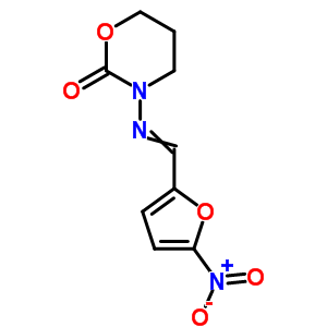 4341-15-5  3-{[(5-nitrofuran-2-yl)methylidene]amino}-1,3-oxazinan-2-one