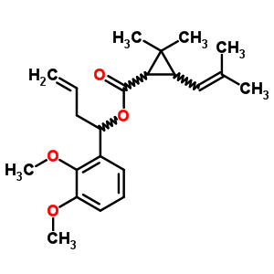 5434-19-5  1-(2,3-dimethoxyphenyl)but-3-en-1-yl 2,2-dimethyl-3-(2-methylprop-1-en-1-yl)cyclopropanecarboxylate