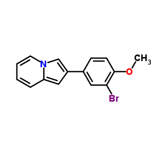 6285-62-7  2-(3-bromo-4-methoxyphenyl)indolizine