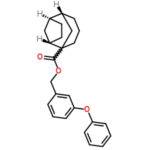 109667-01-8  3-phenoxybenzyl (2S,5S,6R)-tricyclo[4.3.1.1~2,5~]undecane-1-carboxylate
