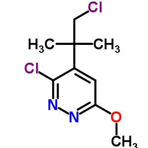 124420-53-7  3-chloro-4-(1-chloro-2-methylpropan-2-yl)-6-methoxypyridazine