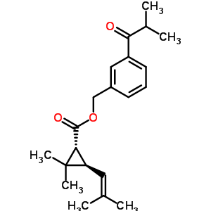 128347-62-6  3-(2-methylpropanoyl)benzyl (1R,3R)-2,2-dimethyl-3-(2-methylprop-1-en-1-yl)cyclopropanecarboxylate