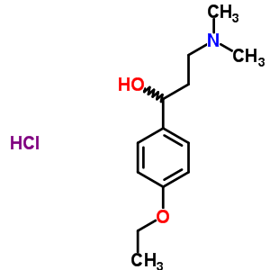 24221-40-7  3-(dimethylamino)-1-(4-ethoxyphenyl)propan-1-ol hydrochloride (1:1)