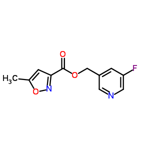 24833-15-6  (5-fluoropyridin-3-yl)methyl 5-methyl-1,2-oxazole-3-carboxylate