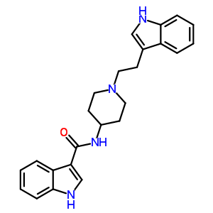 26844-23-5  N-{1-[2-(1H-indol-3-yl)ethyl]piperidin-4-yl}-1H-indole-3-carboxamide