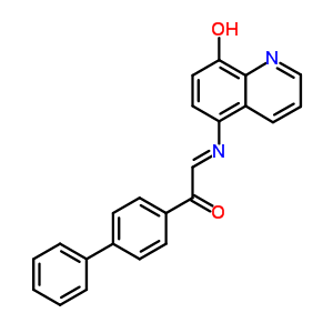 26873-18-7  (2E)-1-(biphenyl-4-yl)-2-[(8-hydroxyquinolin-5-yl)imino]ethanone