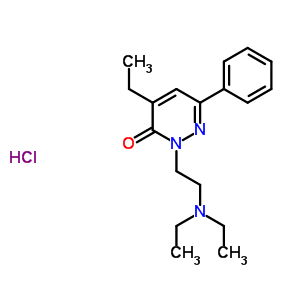 33185-45-4  2-[2-(diethylamino)ethyl]-4-ethyl-6-phenylpyridazin-3(2H)-one hydrochloride (1:1)