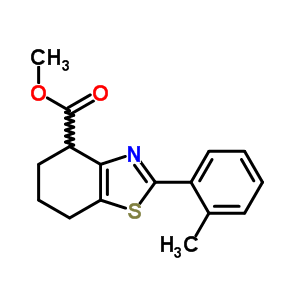 33695-02-2  methyl 2-(2-methylphenyl)-4,5,6,7-tetrahydro-1,3-benzothiazole-4-carboxylate