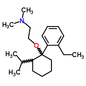 34272-90-7  2-{[1-(2-ethylphenyl)-2-(propan-2-yl)cyclohexyl]oxy}-N,N-dimethylethanamine